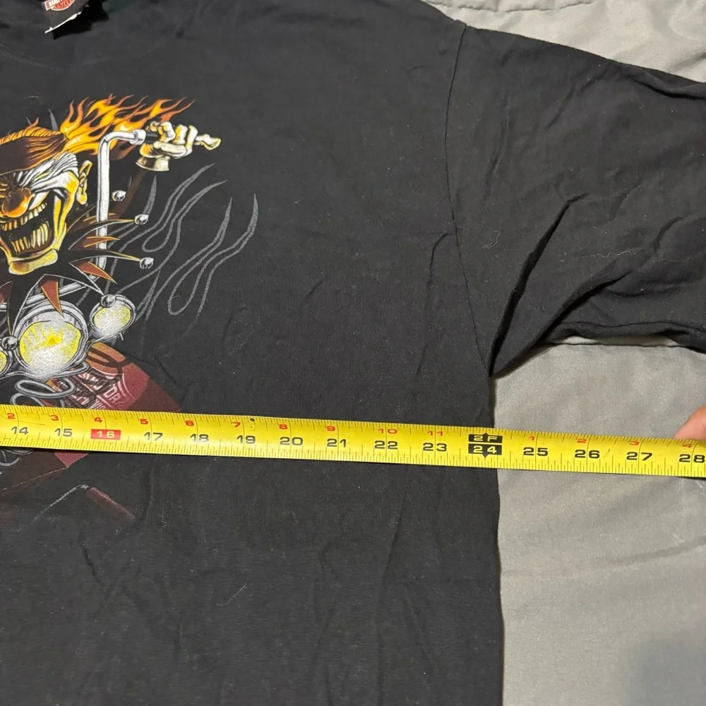 Harley‎ Davidson Psycho Clown Jack in Box Lafayette LA Cajun -D T-Shirt 2xl